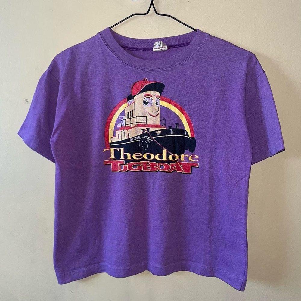 Vintage 90s Theodore Tugboat Canadian Television Star Graphic Single Stitch Tee